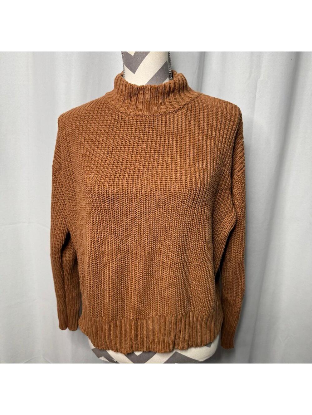 Roll With The Flow Turtleneck Sweater - Camel